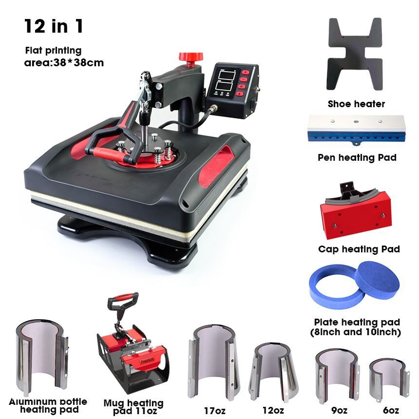 12in1 combo heat press machine